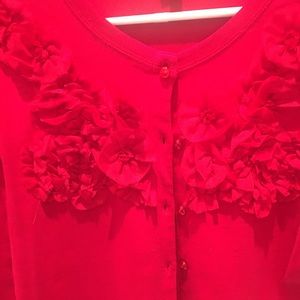 Rafaella Sweaters - Rafaela red cardigan cotton sweater Rafaella Sweaters - Rafaela red cardigan cotton sweater